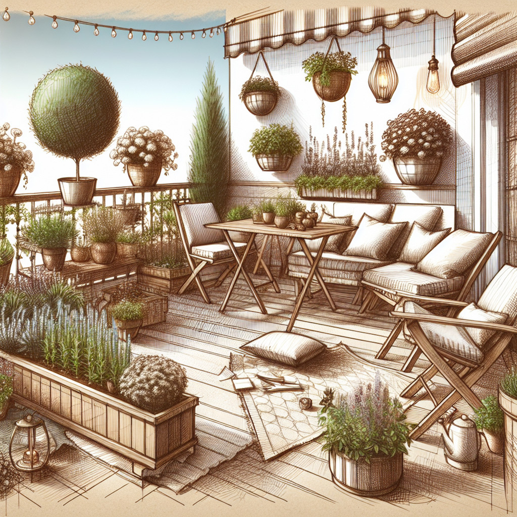 Ogród na tarasie: Pomysły na dekoracje i meble