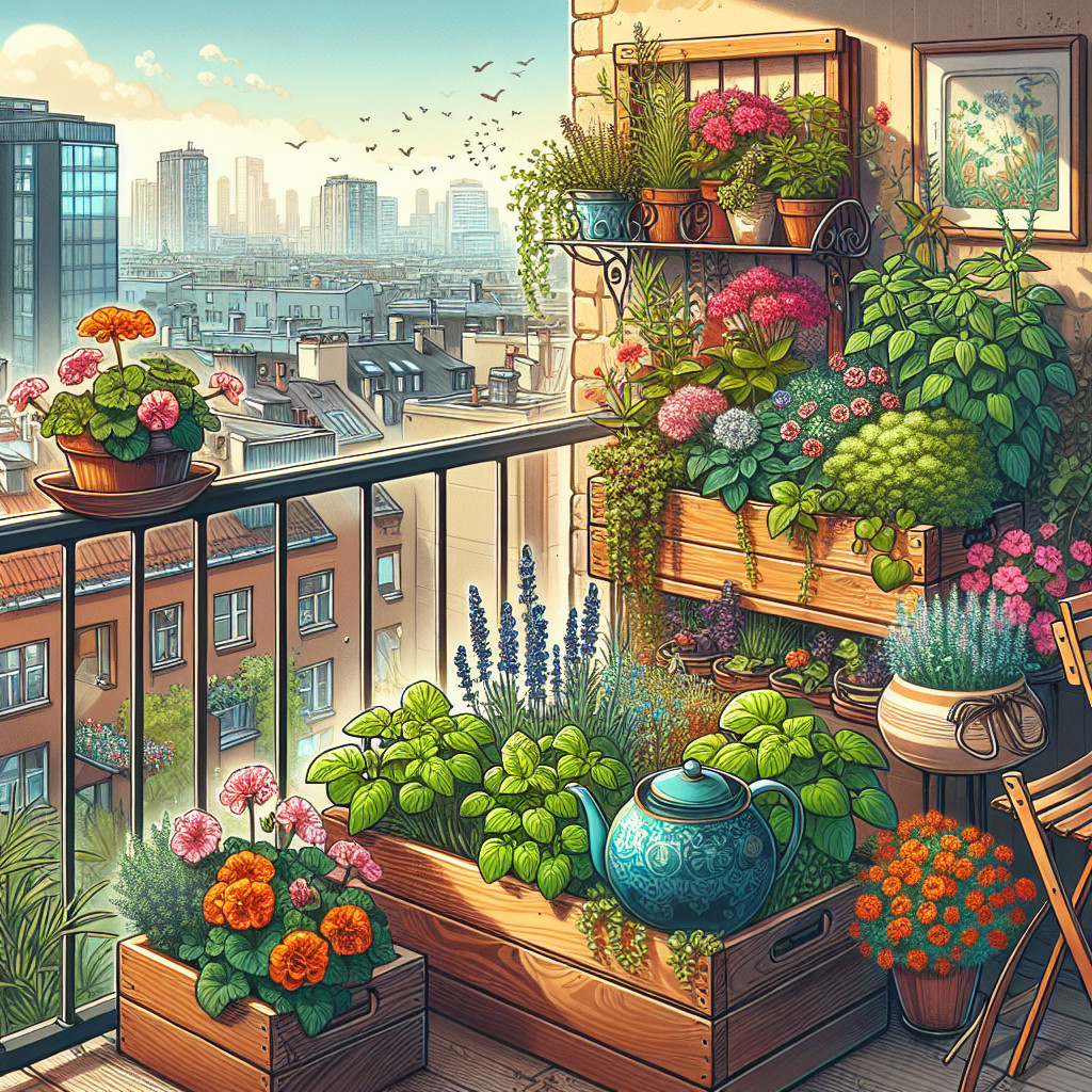 Rośliny na balkon: Jak urządzić mały ogródek nad miastem?