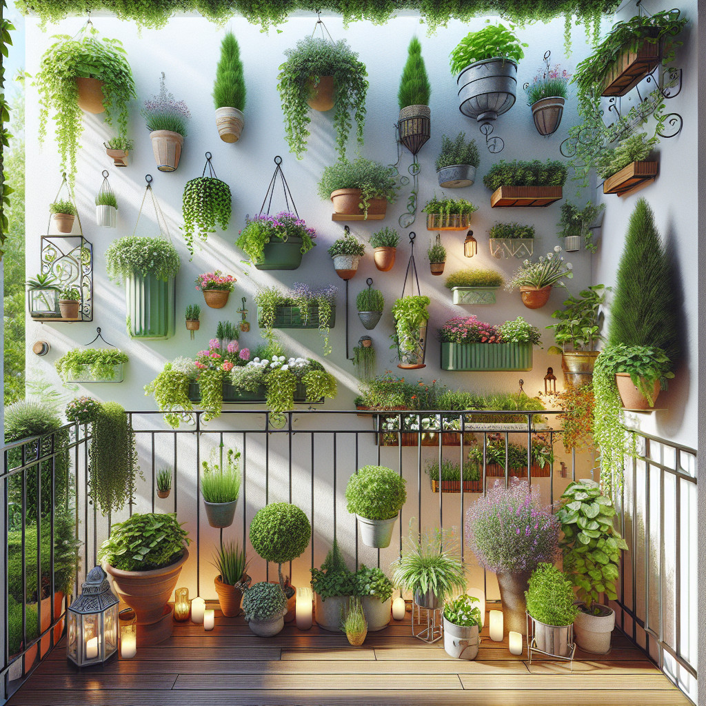 Ogród na balkonie: Kreatywne pomysły na małe przestrzenie
