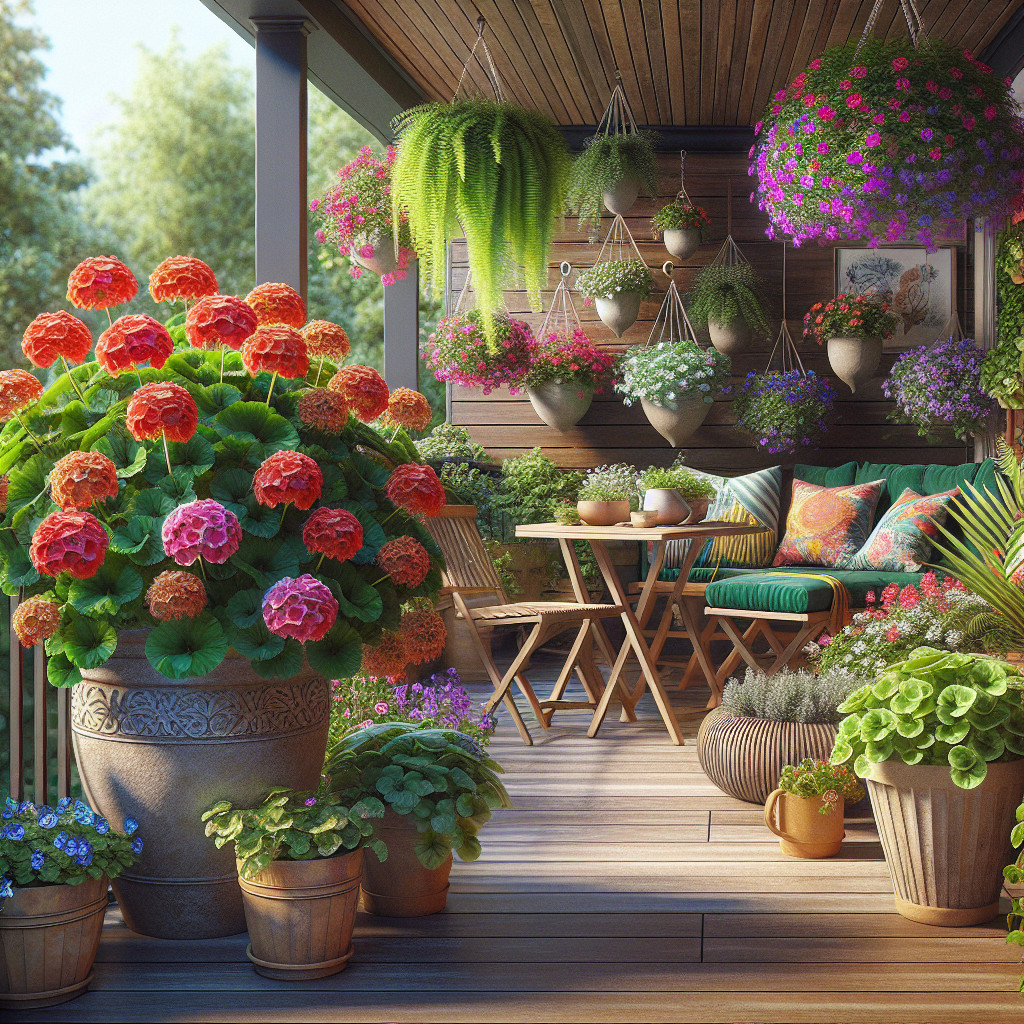Rośliny ozdobne na balkonie: Jak komponować donice i kwietniki?