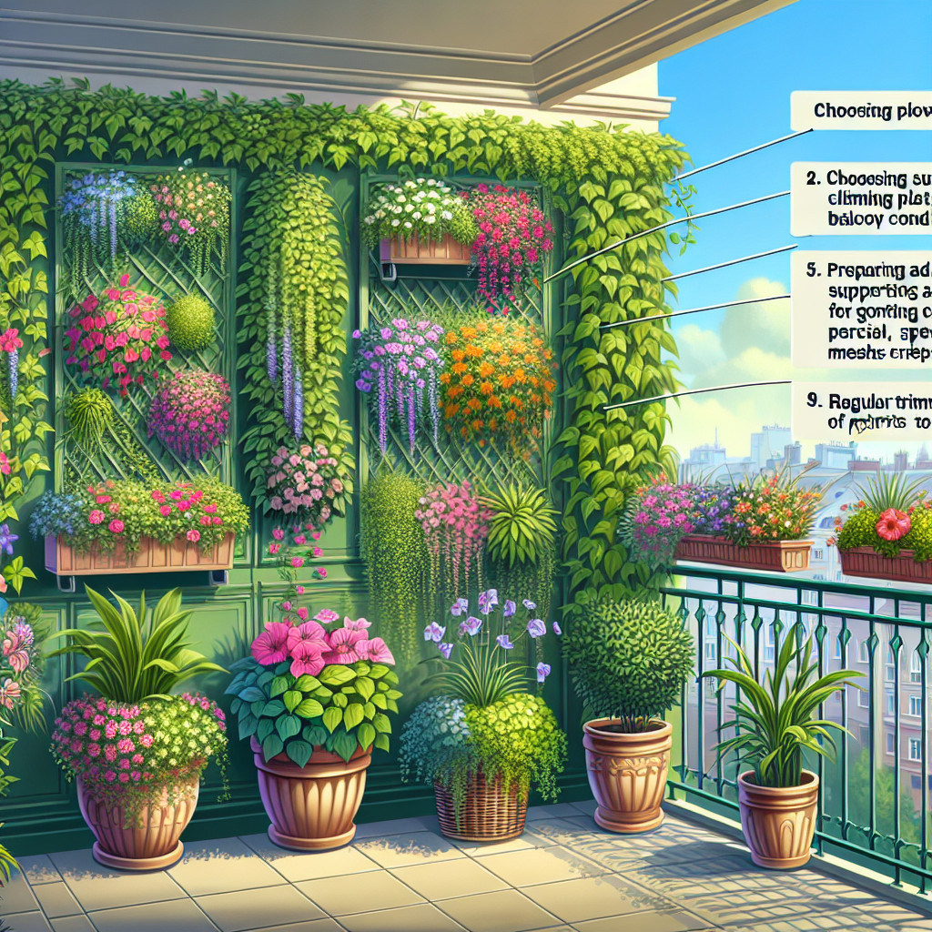 Rośliny pnące na balkon: Jak stworzyć zieloną ścianę?